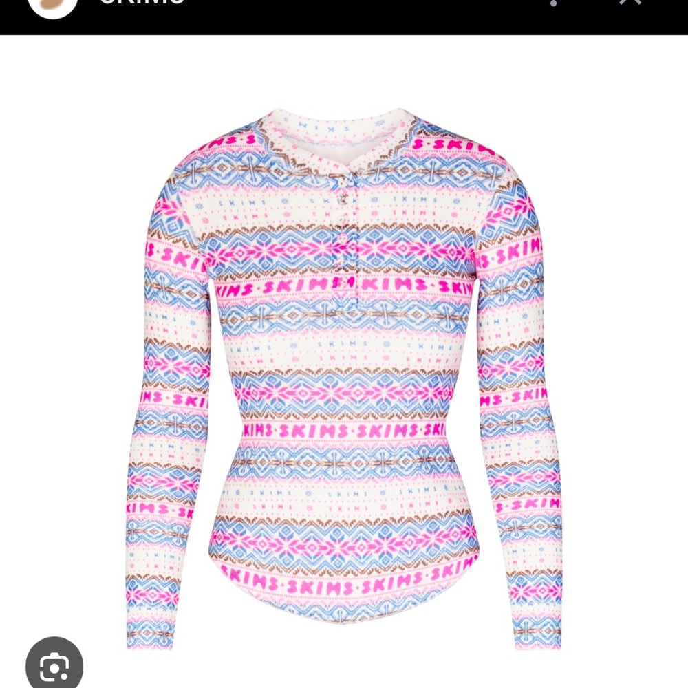 Skims fair isle top